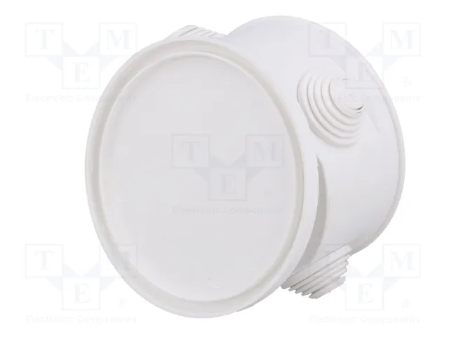 ELEKTRO-PLAST NASIELSK Caja de conexiones blanca con diafragmas de membranas ELEKTRO-PLAST NASIELSK Caja de conexiones blanca con diafragmas de membranas