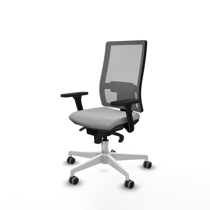 PIQUERAS Y CRESPO Silla de oficina Horna con mecanismo Sincro, Brazos 3D y Malla Gris