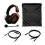 HyperX 4P5L1AM Auriculares Gaming con Micrófono, Rojo