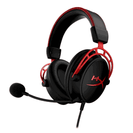 HyperX 4P5L1AM Auriculares Gaming con Micrófono, Rojo