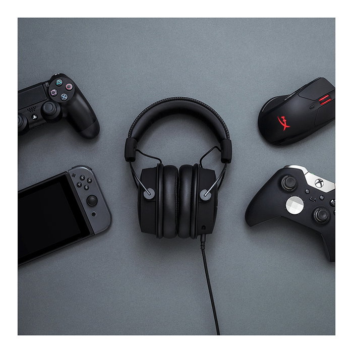 HyperX Cloud Alpha Auriculares Gaming Alámbricos Circumaurales, Negro y Rojo