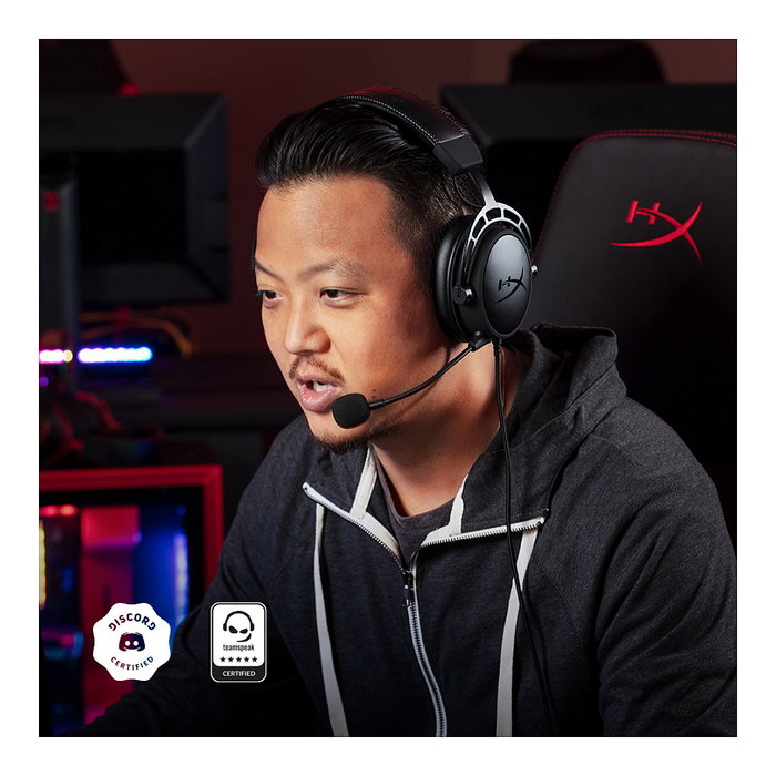 HyperX Cloud Alpha Auriculares Gaming Alámbricos Circumaurales, Negro y Rojo