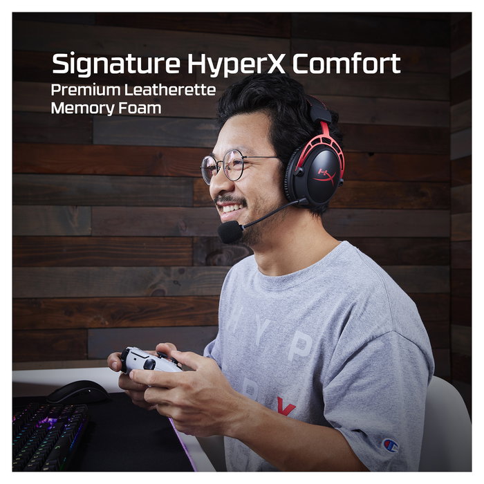 HyperX Cloud Alpha Auriculares Gaming Alámbricos Circumaurales, Negro y Rojo