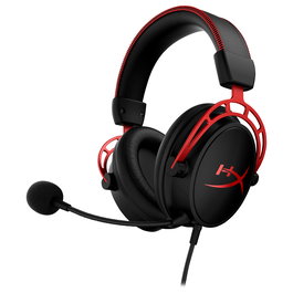 HyperX Cloud Alpha Auriculares Gaming Alámbricos Circumaurales, Negro y Rojo