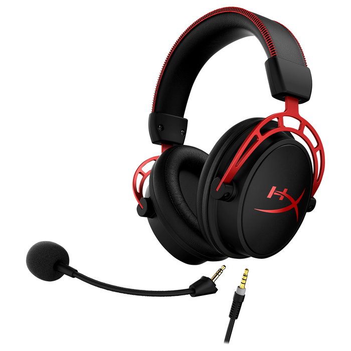 HyperX Cloud Alpha Auriculares Gaming Alámbricos Circumaurales, Negro y Rojo