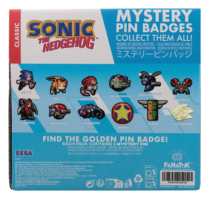 FaNaTtik Sonic The Hedgehog Mystery Chapas Cajas Sorpresas Expositor (12)