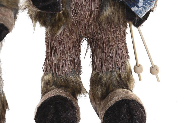 DKD Home Decor Figura Navidad Alpina Natural Beige 16 x 35 x 15 cm (2 Unidades)