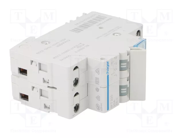 HAGER Interruptor de grúa 2 polos 230VAC 25A gris