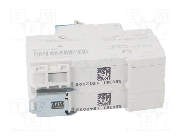 HAGER Interruptor de grúa 2 polos 230VAC 25A gris