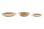 DKD Home Decor Set de Vajilla de Gres Naranja 2 Piezas
