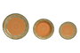 DKD Home Decor Set de Vajilla de Gres Naranja 2 Piezas