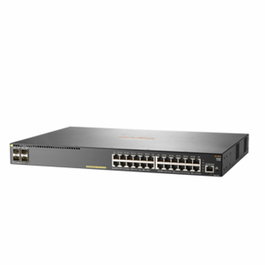 HPE Aruba 2930F Switch 24 Puertos Gigabit PoE+ (370W) 4 Puertos SFP+ 10GbE 128 Gbit/s
