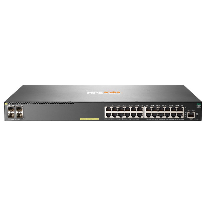 HPE Aruba Networking Switch 2930F 24G PoE+ 4SFP+ - Switch Gestionado L3, 24 Puertos Gigabit Ethernet PoE+, 4 Puertos SFP+ 10GbE, Montaje Rack 1U HPE Aruba Networking Switch 2930F 24G PoE+ 4SFP+ - Switch Gestionado L3, 24 Puertos Gigabit Ethernet PoE+, 4 Puertos SFP+ 10GbE, Montaje Rack 1U