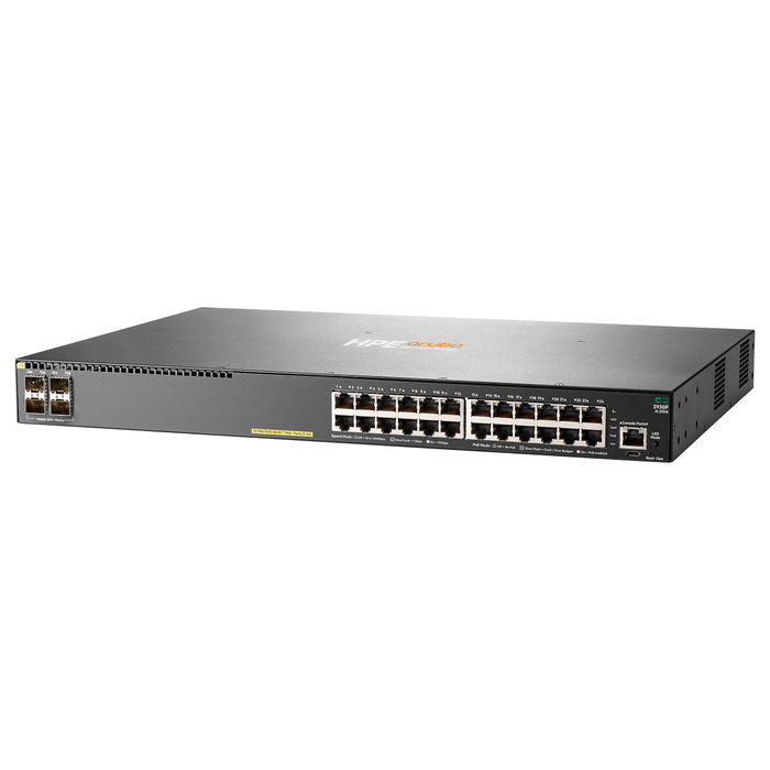 HPE Aruba Networking Switch 2930F 24G PoE+ 4SFP+ - Switch Gestionado L3, 24 Puertos Gigabit Ethernet PoE+, 4 Puertos SFP+ 10GbE, Montaje Rack 1U HPE Aruba Networking Switch 2930F 24G PoE+ 4SFP+ - Switch Gestionado L3, 24 Puertos Gigabit Ethernet PoE+, 4 Puertos SFP+ 10GbE, Montaje Rack 1U