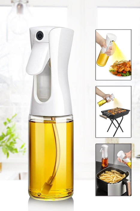 Hermia Dispensador de Aceite en Spray para Airfryer C-SP-210, Blanco, 210ml