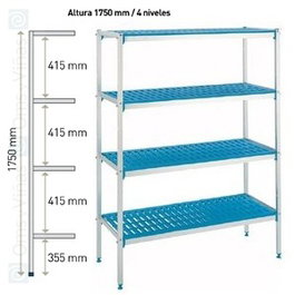 Vollrath Pujadas Estantería 4 Niveles GN 1/1