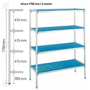 Vollrath Pujadas Estantería 4 Niveles GN 1/1 Vollrath Pujadas Estantería 4 Niveles GN 1/1