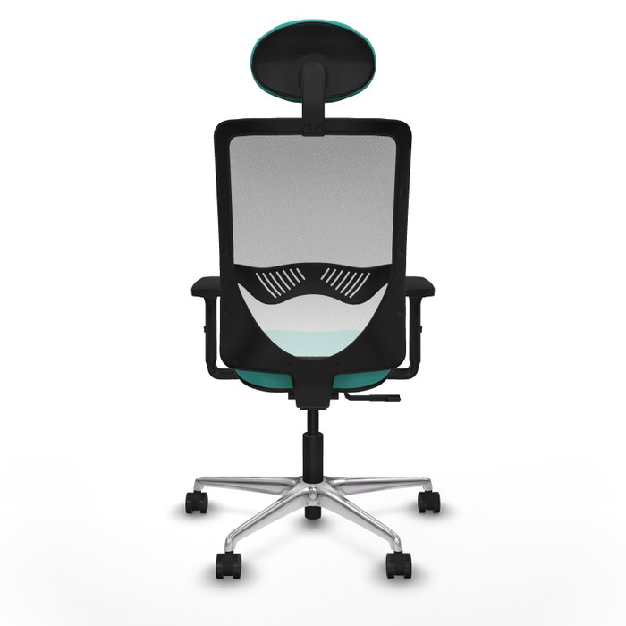 PIQUERAS Y CRESPO Silla de oficina Zulema con mecanismo Sincro, Turquesa y Blanco PIQUERAS Y CRESPO Silla de oficina Zulema con mecanismo Sincro, Turquesa y Blanco