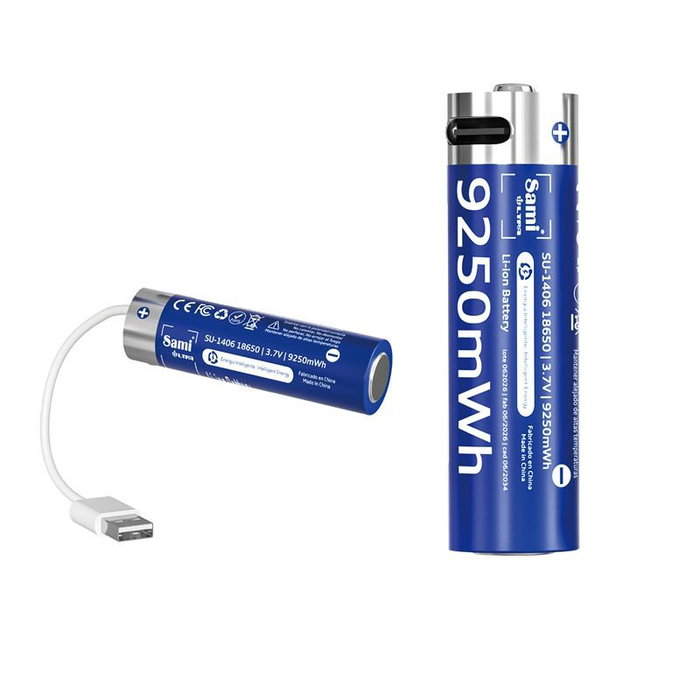 SAMI Pila Ultra recargable 18650 Li-ion 3.7V 9250mWh