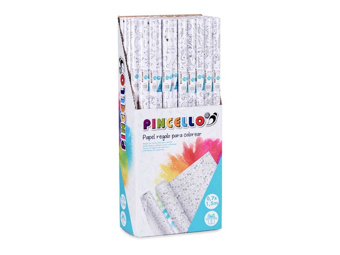 Pincello Papel Regalo 0.70x1.5 m Unicornios Y Sirenas Estampado Celulosa 80 gr (Set de 50)