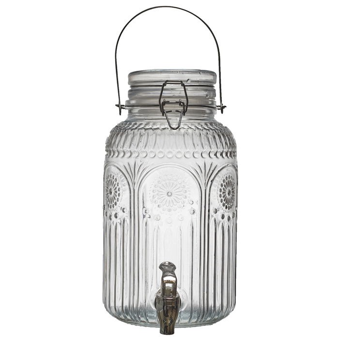 Home Deco Factory Dispensador Bebida 4 L Cocktail Lounge Vidrio