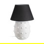 Lámpara Mesa Blanco-Negro Cerámica 50 X 50 X 73 cm