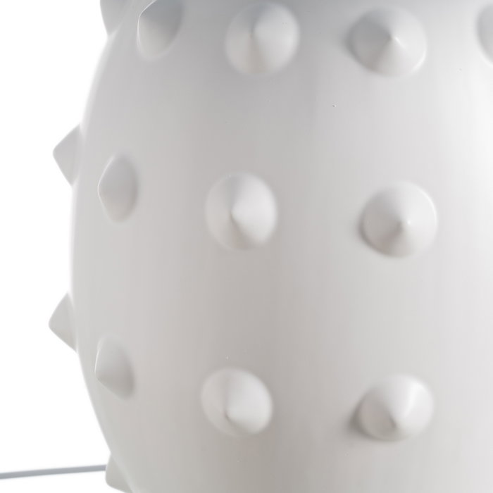 Lámpara Mesa Blanco-Negro Cerámica 50 X 50 X 73 cm