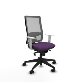 PIQUERAS Y CRESPO Silla de oficina Horna con Mecanismo Sincro, Morado y Gris