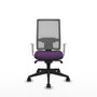 PIQUERAS Y CRESPO Silla de oficina Horna con Mecanismo Sincro, Morado y Gris