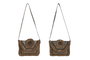 DKD Home Decor Bolso Viscosa 33x3x25 Surtido de 2 Colores Beige y Crema
