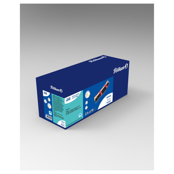 Pelikan 1031440173 Cartucho de Tóner Compatible Cian para TN247C
