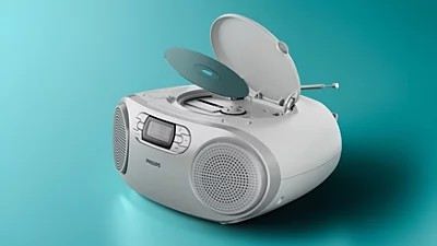 Philips TAZ2000S/10 Radio CD con Bluetooth y USB Plata