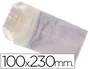 Blanca Bolsa Celofan 100x230 mm Paquete 100 Unidades Compostable Apto Uso Alimentario
