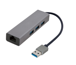 Gembird Adaptador Gráfico USB A-AMU3-LAN-01, Conector LAN Ethernet, para PC