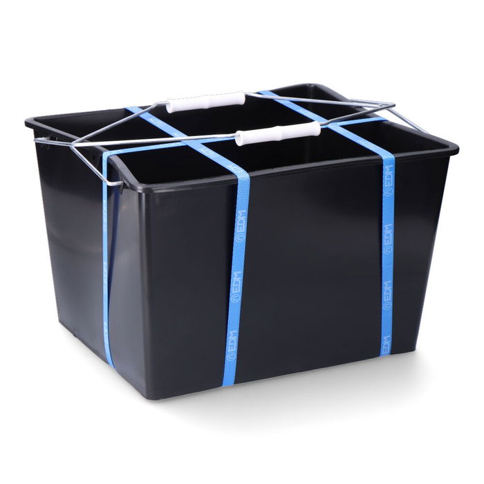 EDM Kit de Pintura Profesional con Rodillo de Lana 18 cm, Cubo 16L, 3 Recambios y Plástico Cubretodo 4x5 m