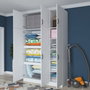 Hanah Home Armario BA104 - 1989 Blanco 145x239x55 cm Fabricado en Tablero de Partículas Recubierto de Melamina