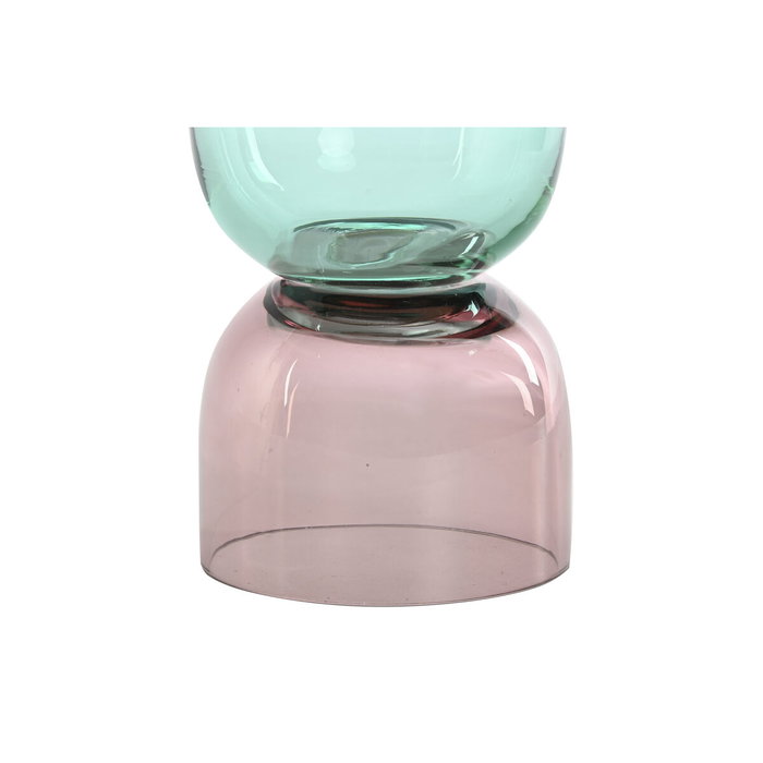 DKD Home Decor Jarrón de Cristal Bicolor