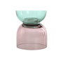 DKD Home Decor Jarrón de Cristal Bicolor