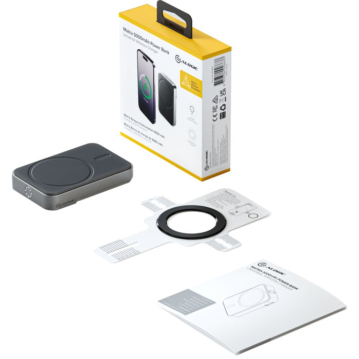 Alogic Matrix Universal Magnetic MagSafe Powerbank 5000mAh Black