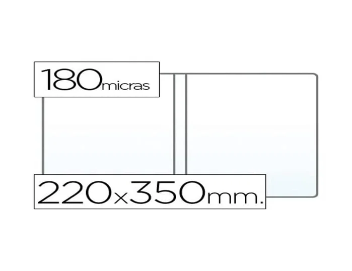 Saro Funda Portadocumentos PVC Transparente 180 micras 220x350mm para Doble Cuarto