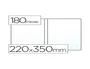 Saro Funda Portadocumentos PVC Transparente 180 micras 220x350mm para Doble Cuarto