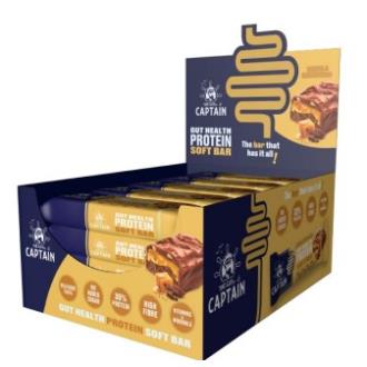 GUTSY CAPTAIN Barrita Proteica Caramelo-Choco Crispies 20 uds GUTSY CAPTAIN Barrita Proteica Caramelo-Choco Crispies 20 uds
