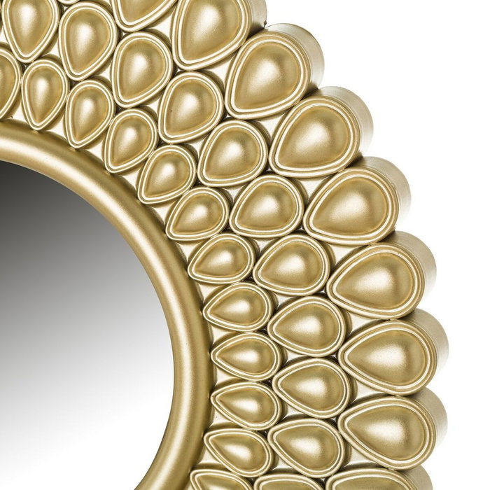 Espejo de pared Dorado 26 x 2 x 26 cm (3 Unidades) Espejo de pared Dorado 26 x 2 x 26 cm (3 Unidades)