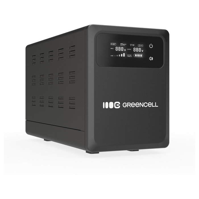 Green Cell UPSLPPC800 UPS de 1200VA 800W con pantalla LCD