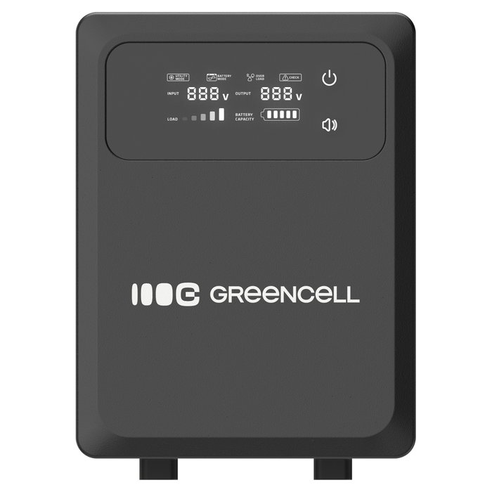 Green Cell UPSLPPC800 UPS de 1200VA 800W con pantalla LCD