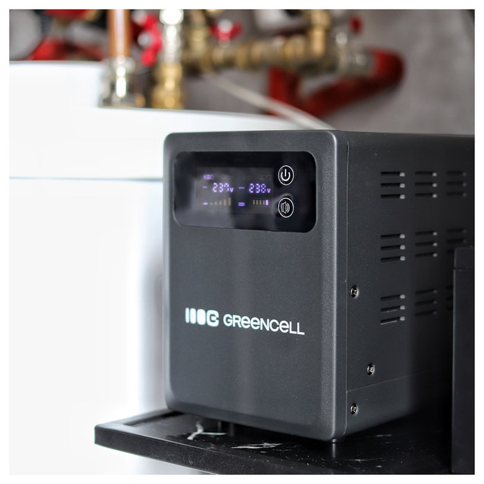 Green Cell UPSLPPC800 UPS de 1200VA 800W con pantalla LCD