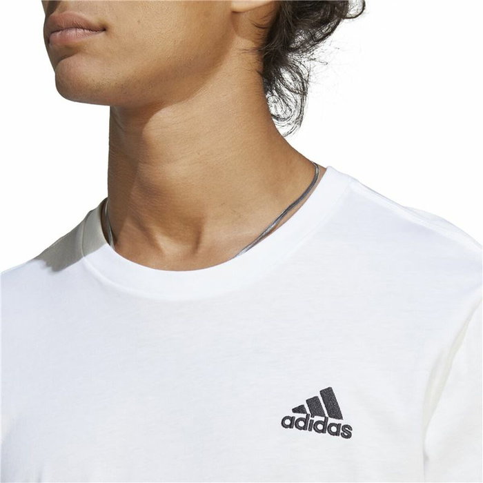 Camiseta de Manga Corta Hombre Adidas Essentials Blanco