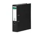 Elba Archivador de Palanca Carton Forrado Folio Negro Lomo 80 mm Rado Chic con 2 Anillas 75 mm