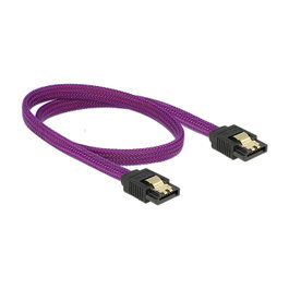DeLOCK Cable SATA III 50 cm Púrpura 83691