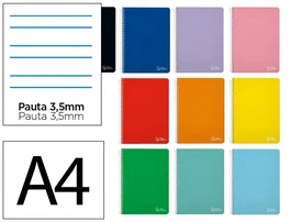Liderpapel Cuaderno Espiral Witty A4 Tapa Dura Colores Surtidos
